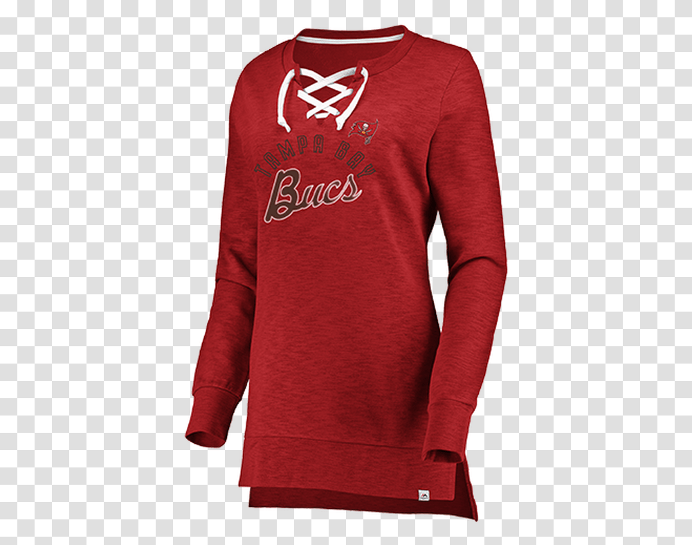 Women's Tampa Bay Buccaneers Hyper Lace Ls Tee, Apparel, Sleeve, Long Sleeve Transparent Png