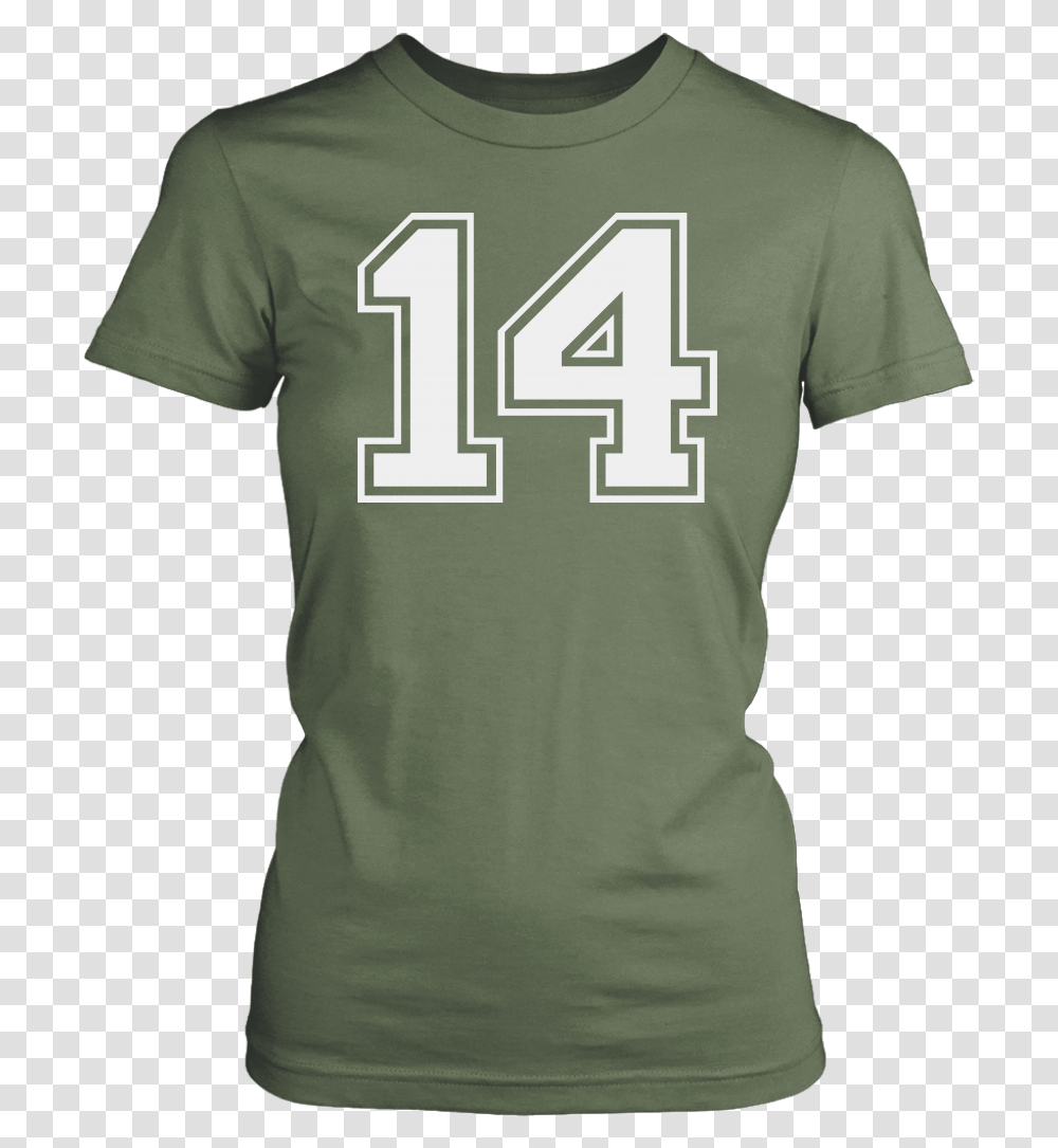 Women's Vintage Sports Jersey Number 14 T Shirt For Lahey, Apparel, T-Shirt Transparent Png