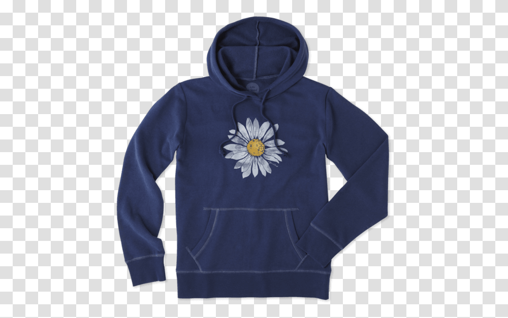 Women's Watercolor Daisy Hooded Sweatshirt Hoodie, Apparel, Sweater, Person Transparent Png