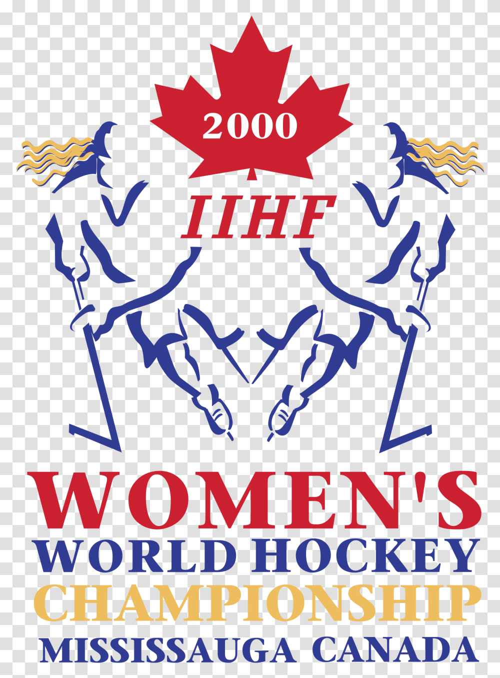Women's World Hockey Championship 2000 Logo Canada Flag, Poster, Advertisement, Flyer, Paper Transparent Png