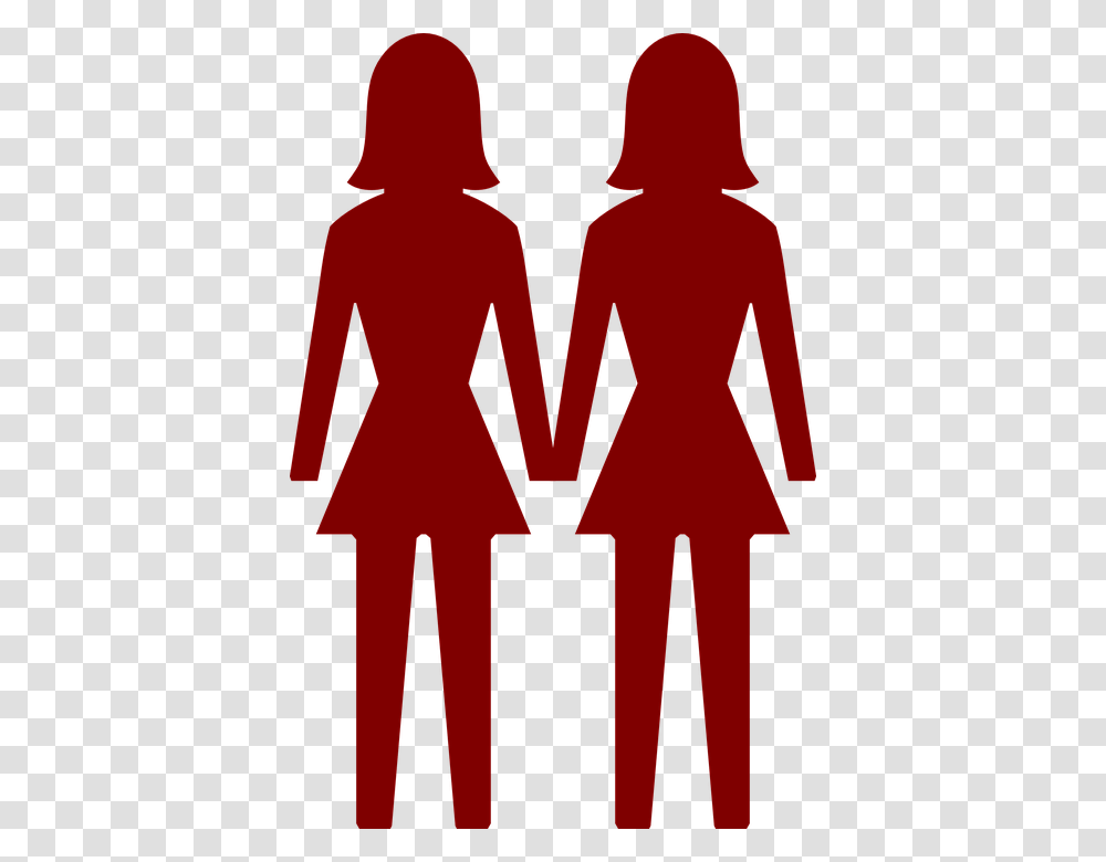 Women Same Sex Couple Female Symbol Lesbian Gay Two Women Clip Art, Hand, Holding Hands, Person, Human Transparent Png