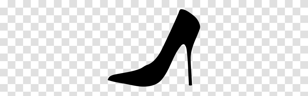 Women Shoe Silhouette Clipart Vector Clip Art Online Royalty, Gray, World Of Warcraft Transparent Png
