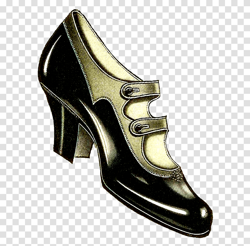 Women Shoes Clipart Victorian Shoe Vintage Ladies Shoe Clipart, Apparel, Footwear, High Heel Transparent Png