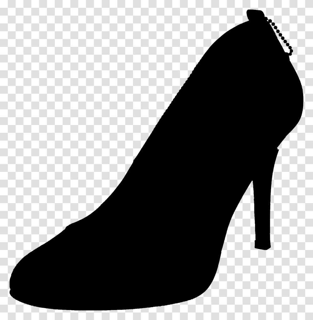 Women Shoes Silhouette Basic Pump, Cross, Stencil, White Transparent Png