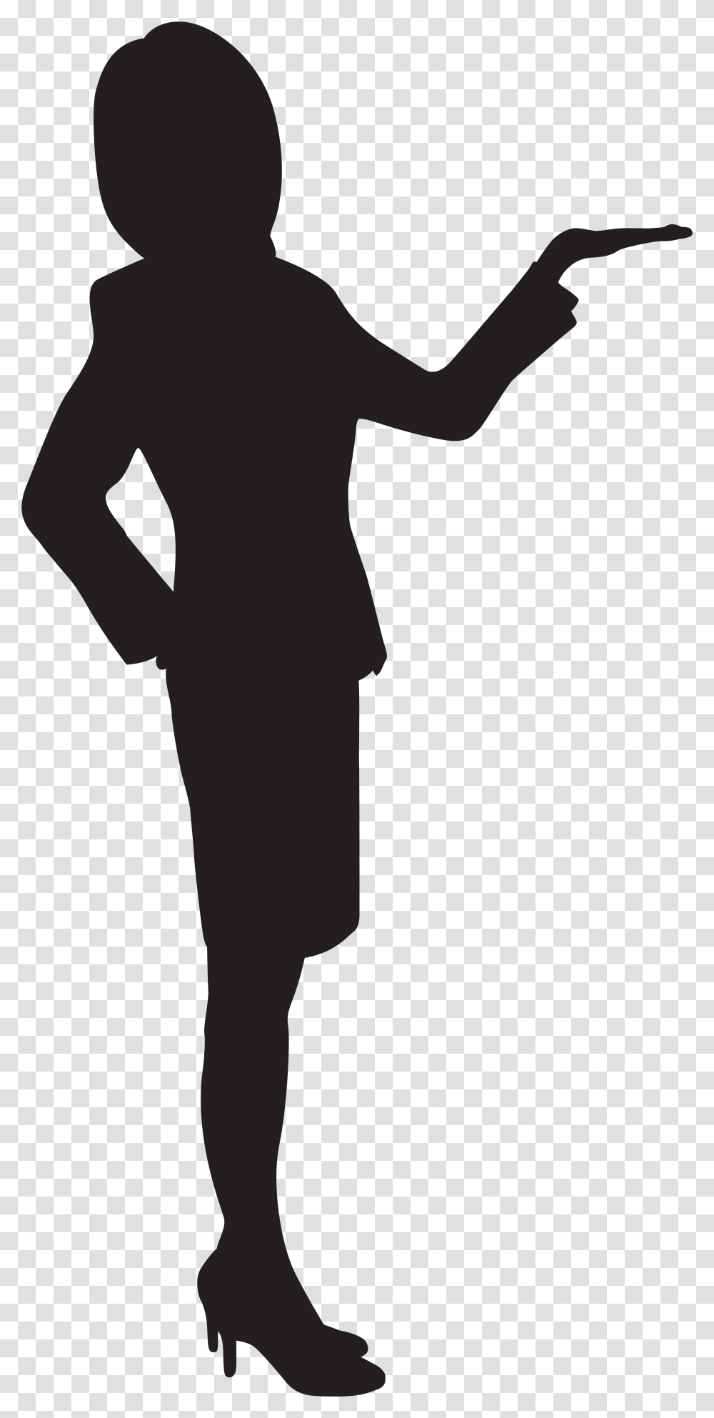 Women Silhouette, Standing, Person, Hand, Back Transparent Png