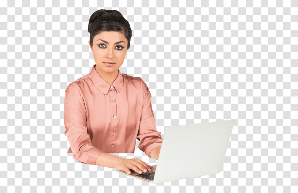 Women Sitting, Person, Human, Pc, Computer Transparent Png