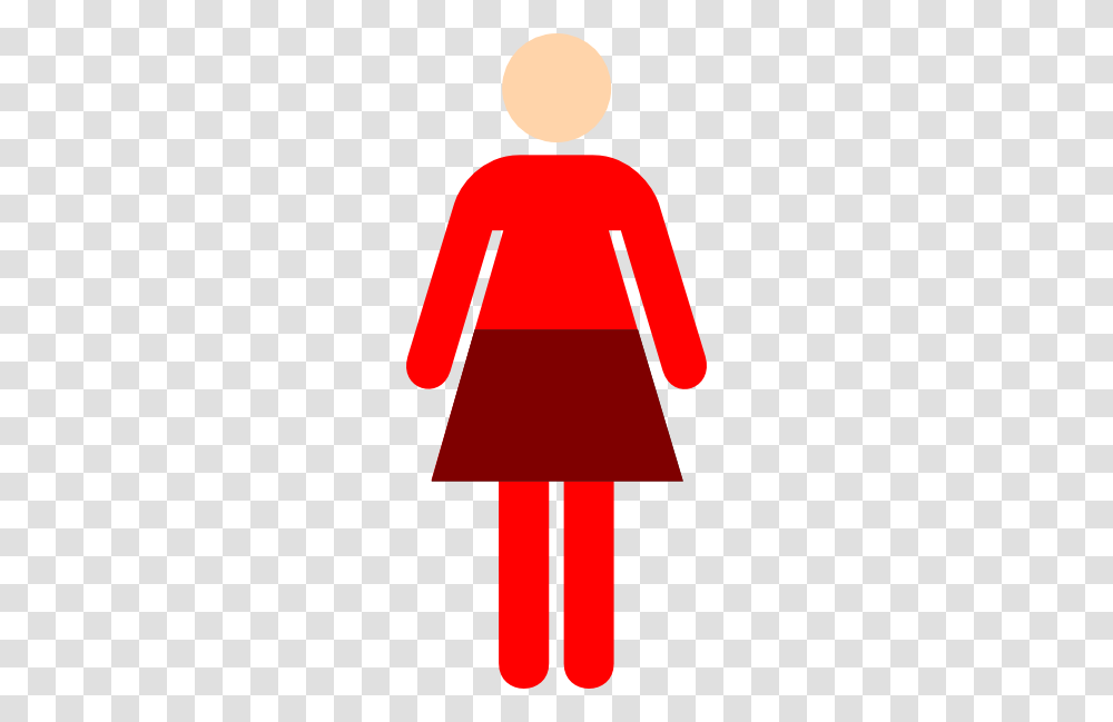 Women Toilet Symbol Red Clip Art, Sleeve, Apparel, Long Sleeve Transparent Png