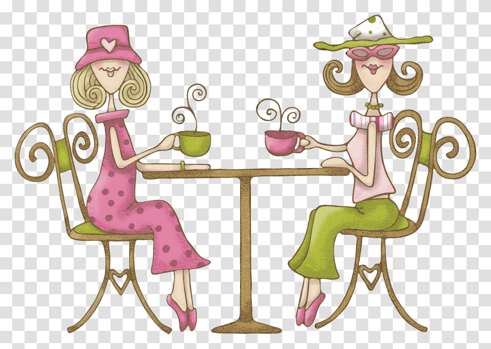 Women Tuesday Club Results Ladies High Tea Cartoon, Doodle, Drawing, Chair Transparent Png