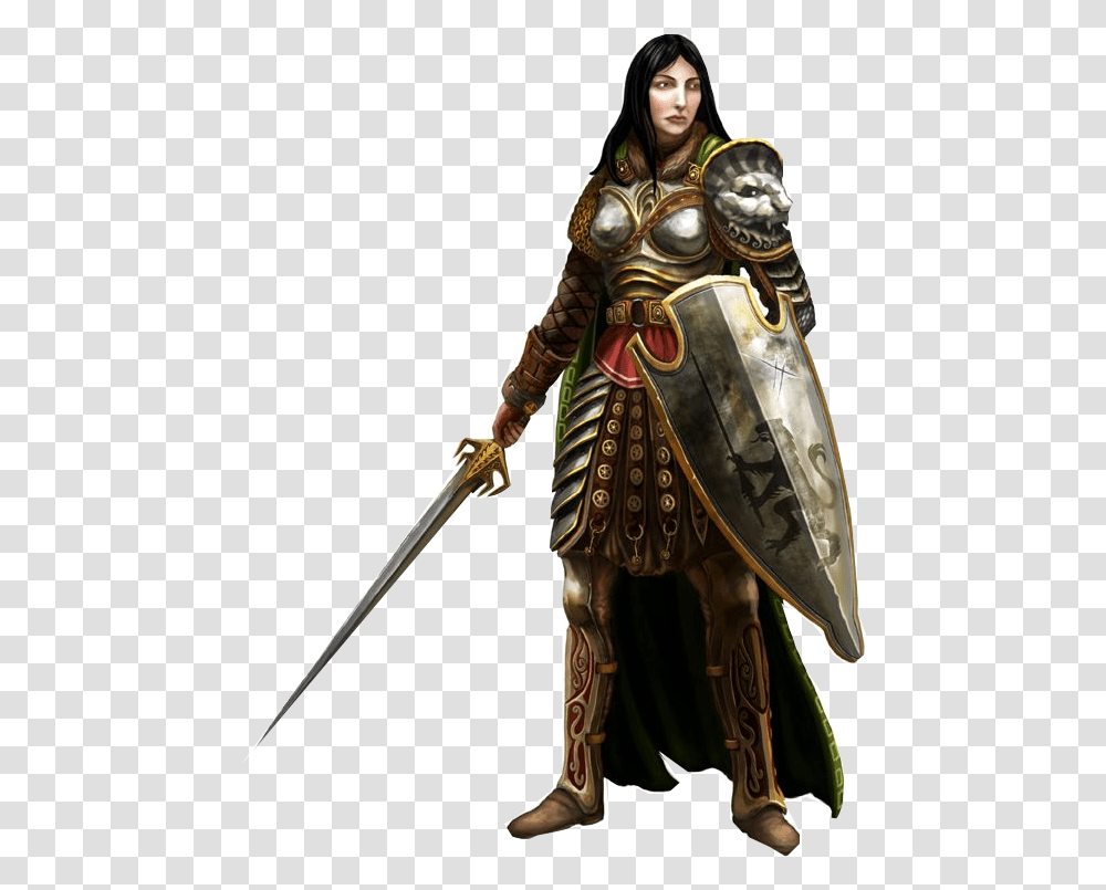 Women Warrior Clipart Female Warrior No Background, Person, Human, Knight, Armor Transparent Png