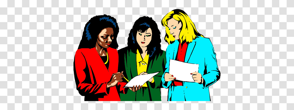 Women Working In Team, Person, People, Graduation, Crowd Transparent Png