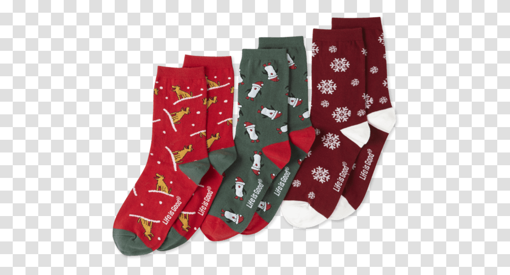 Womenquots Holiday Sock Crew Sock 3 Pack Pack Of Socks, Apparel, Footwear, Shoe Transparent Png