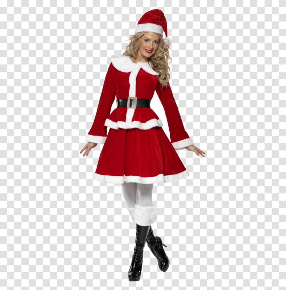 Womens Christmas Themed Dresses, Costume, Person, Female Transparent Png