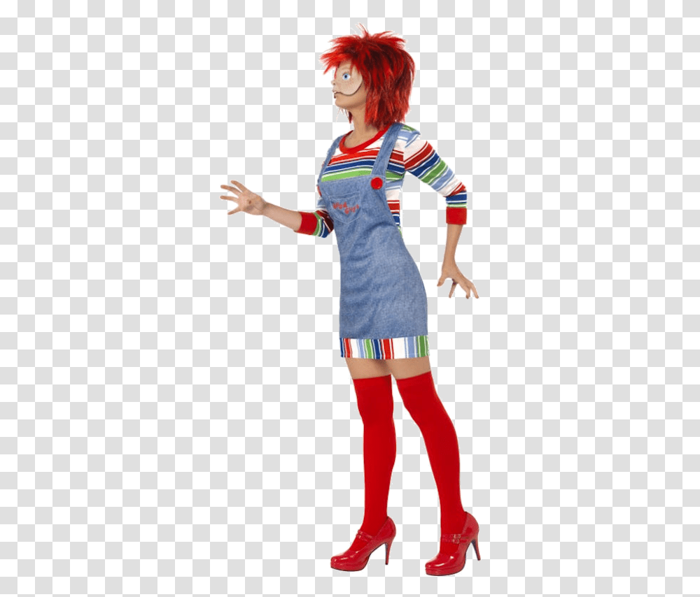 Womens Chucky Costume, Person, Human, Girl Transparent Png