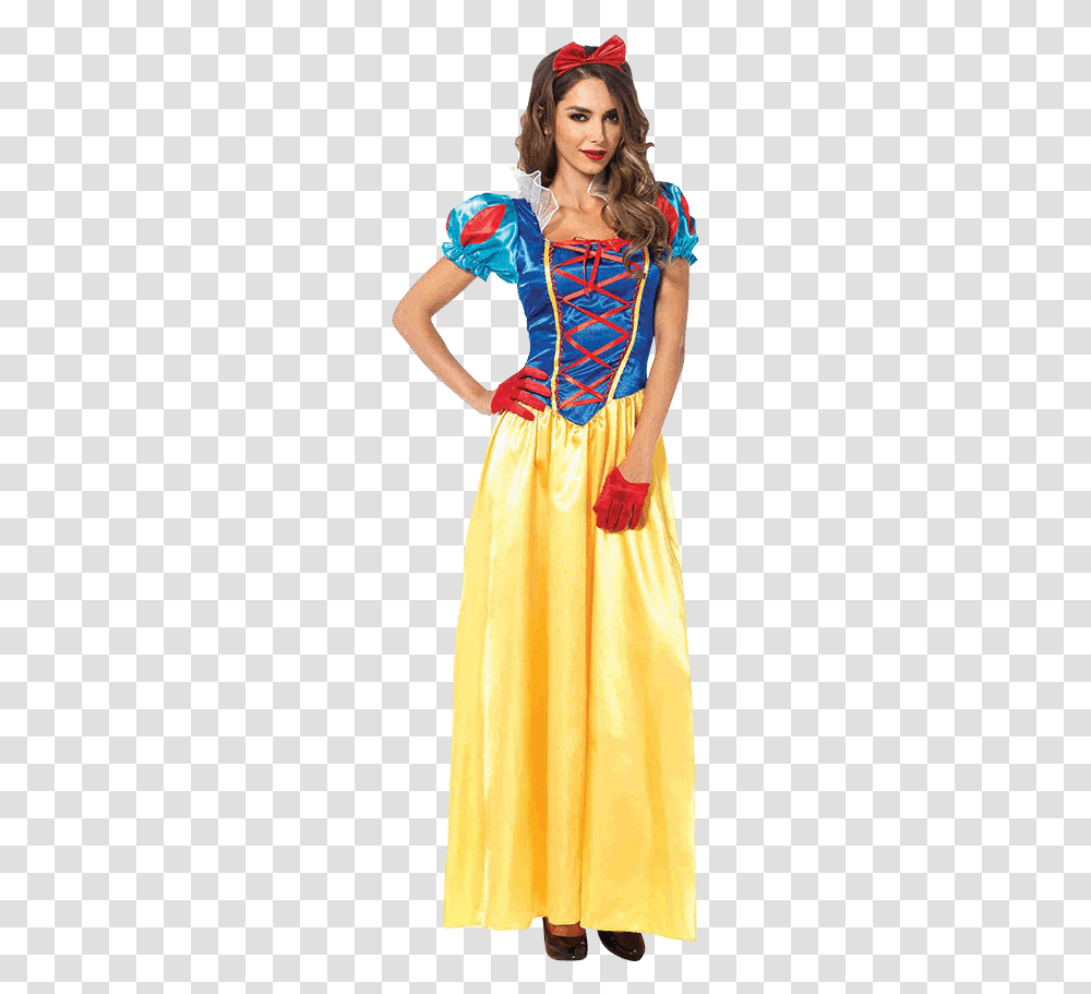 Womens Classic Snow White Costume Womens Snow White Costume, Female, Person, Dress Transparent Png