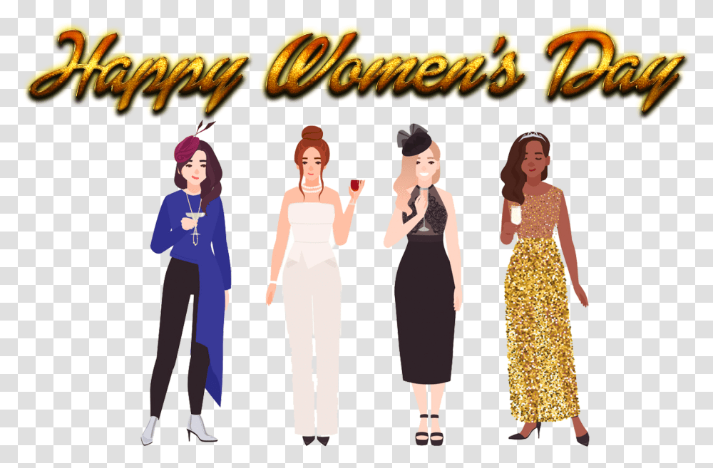 Womens Day Image Vector Graphics, Person, Dress, Female Transparent Png