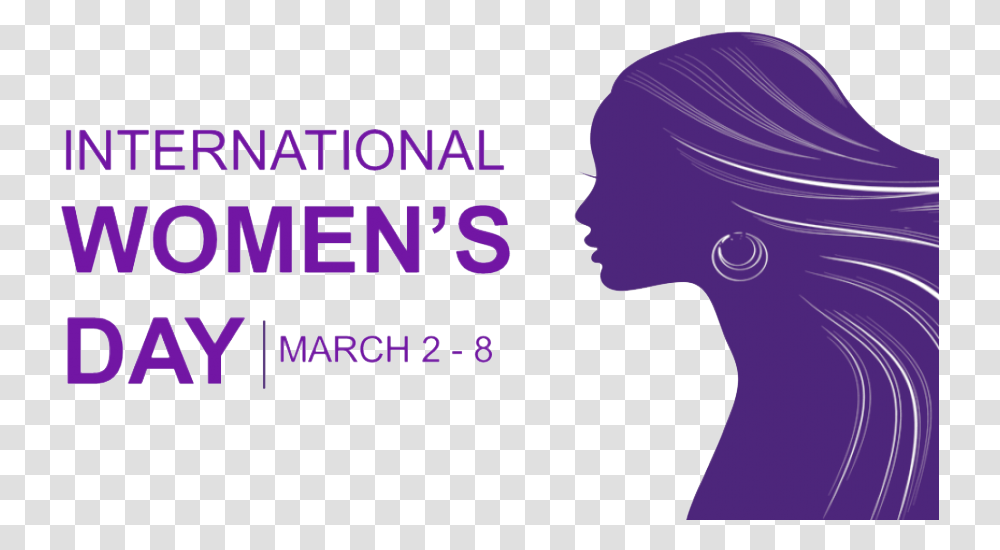 Womens Day, Purple, Hair, Female Transparent Png