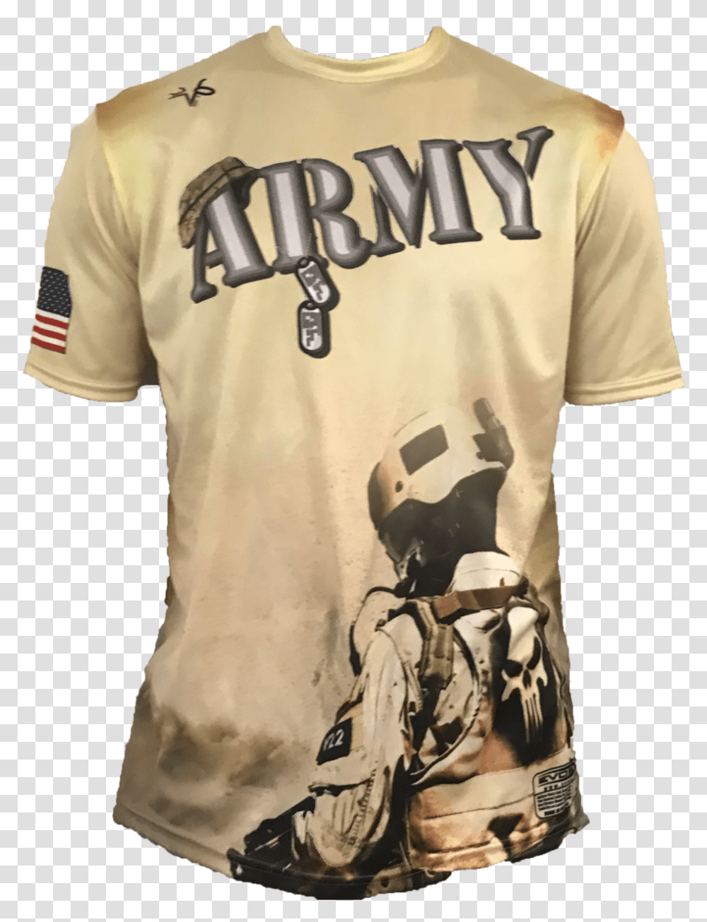 Womens Evo Army Field Shirt Active Shirt, Clothing, Apparel, Jersey, T-Shirt Transparent Png