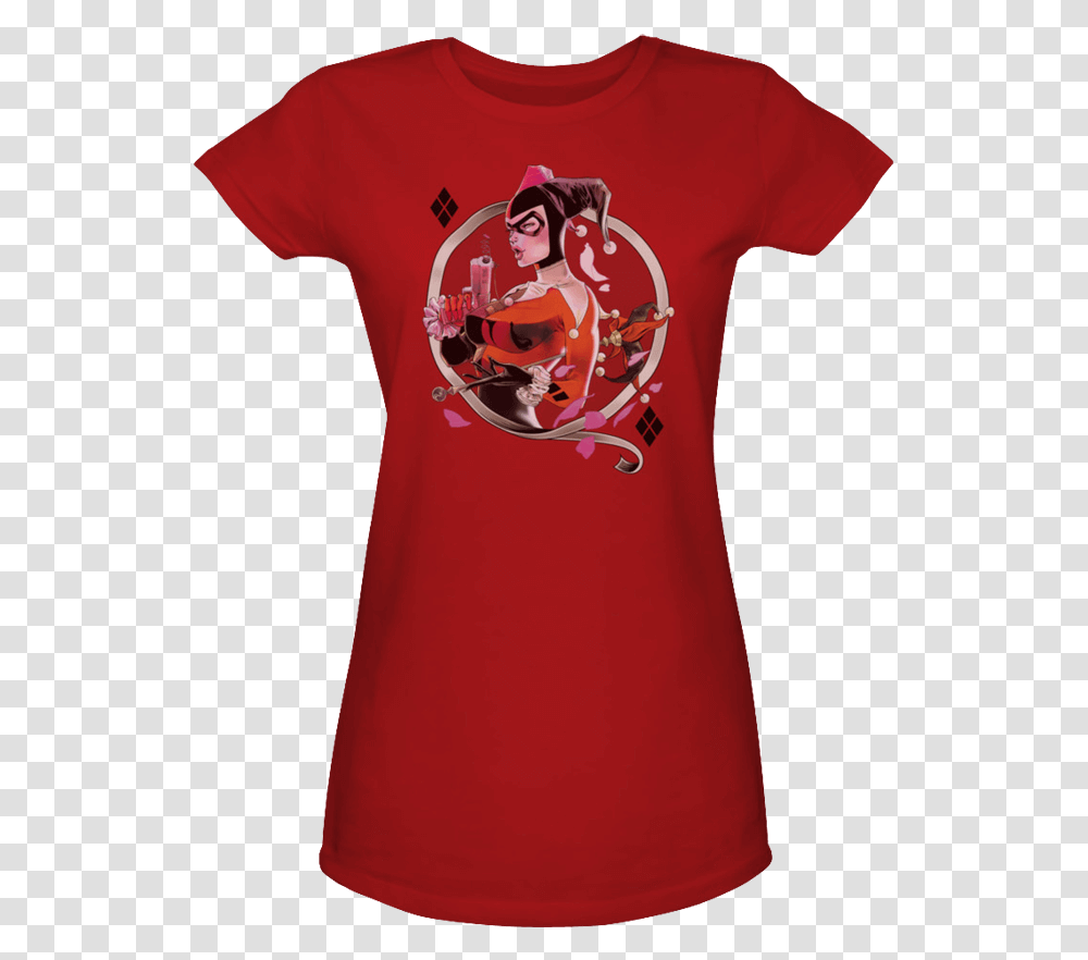 Womens Gotham City Siren Harley Quinn T Shirt Mentalist T Shirt, Apparel, T-Shirt, Person Transparent Png