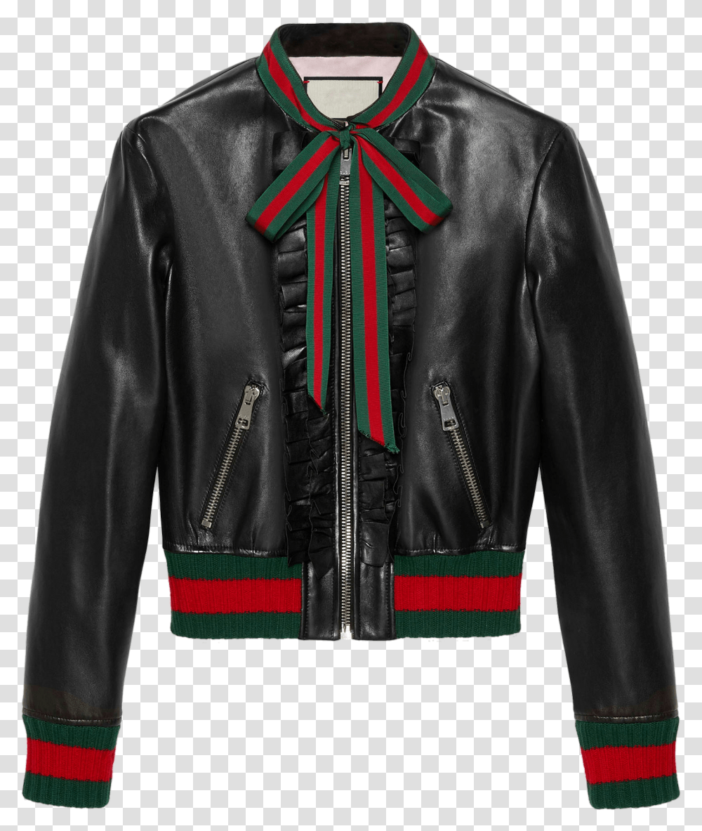 Womens Gucci Leather Jacket, Apparel, Coat Transparent Png