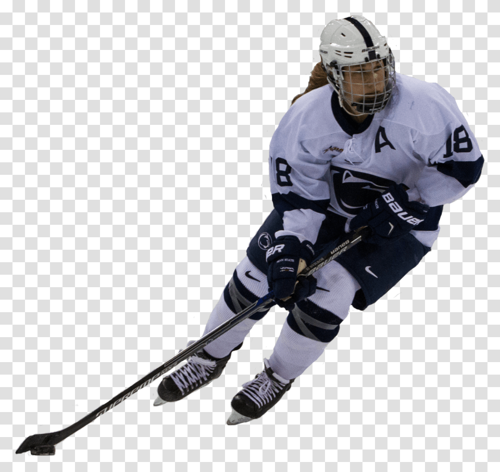 Womens Hockey Player Download Womens Hockey, Helmet, Person, People Transparent Png