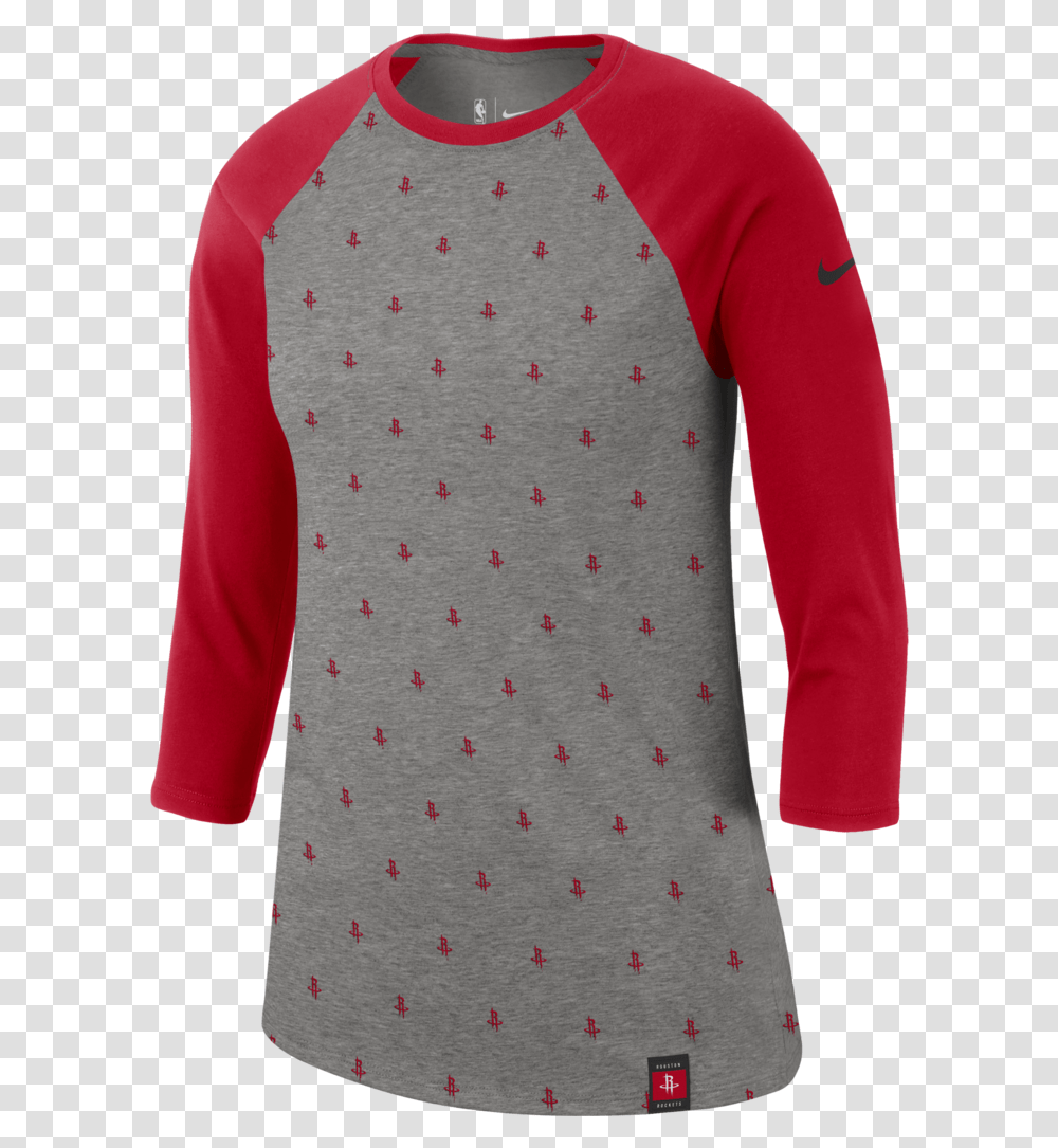 Womens Houston Rockets Nike Sleeve Long Sleeve, Clothing, Apparel, Person, Human Transparent Png