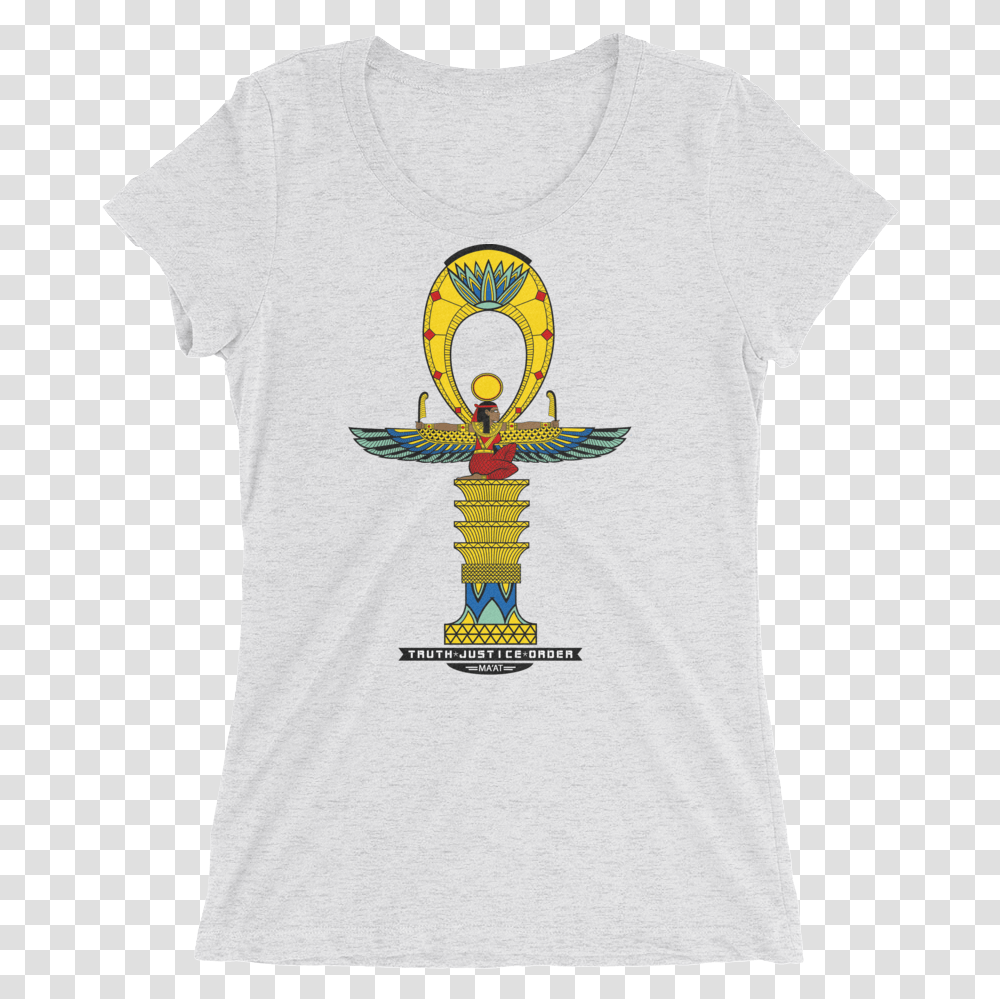 Womens Maat Ankh Tee Honeybee, Clothing, Apparel, T-Shirt, Tree Transparent Png