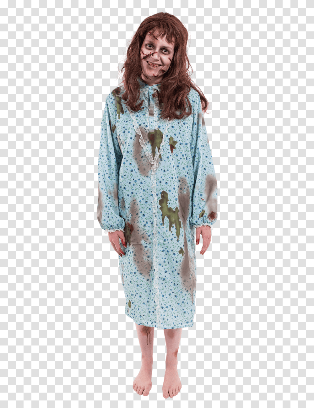 Womens Regan The Exorcist Halloween Costume Exorcist Dress, Person, Robe, Fashion Transparent Png