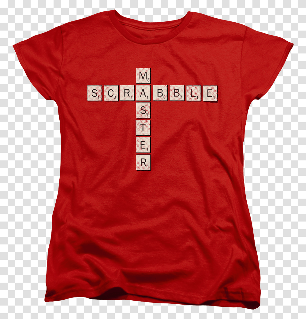 Womens Scrabble Master Shirt T Shirt, Apparel, T-Shirt, Sleeve Transparent Png