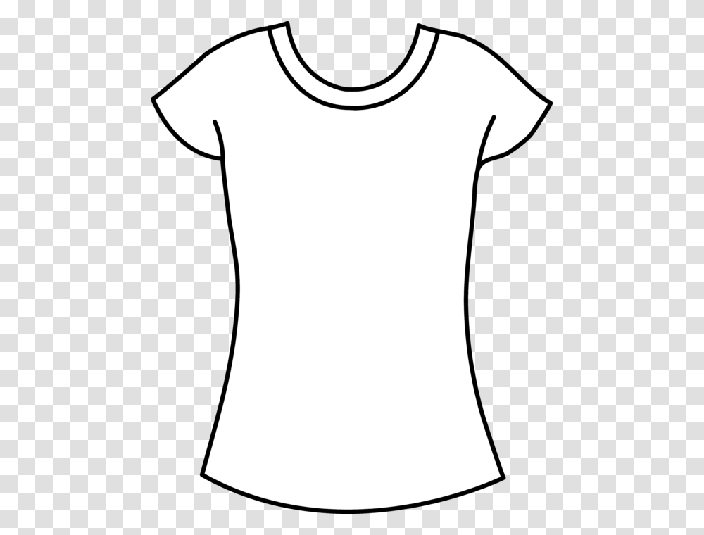 Womens T Shirt Blank Template Clip Art, Apparel, T-Shirt, Tank Top Transparent Png