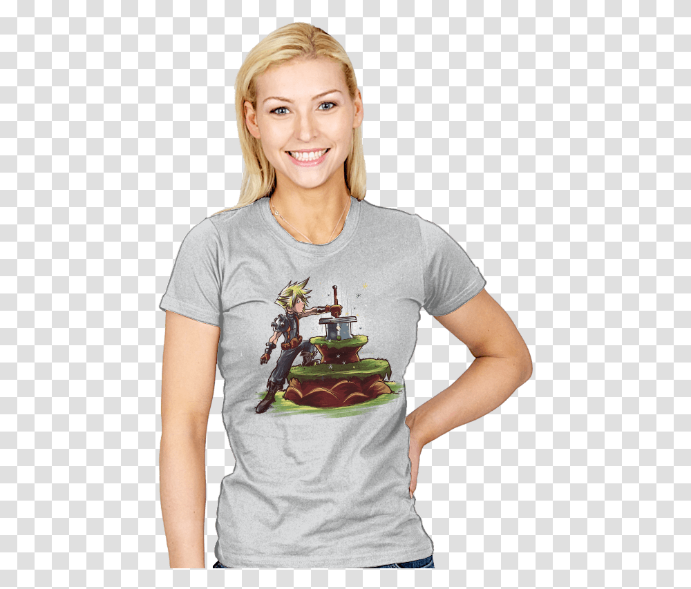 Womens T Shirt Playstation, Apparel, Person, Human Transparent Png