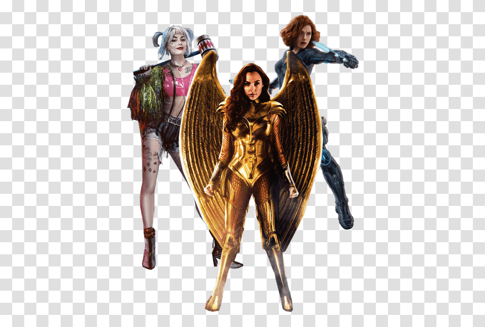 Wonder Woman 1984 Gold Armor, Person, Costume, Figurine Transparent Png