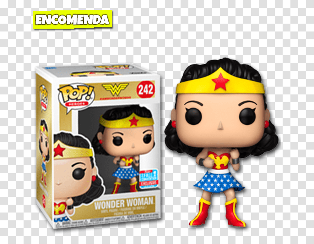 Wonder Woman 242 Funko, Toy, Doll, Label Transparent Png