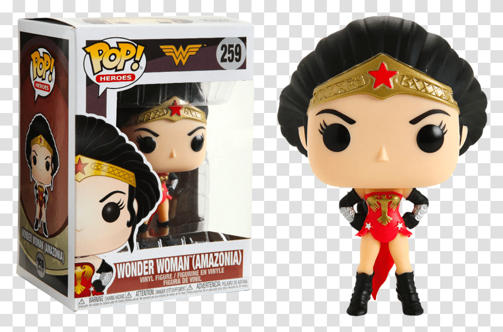 Wonder Woman Amazonian Pop, Advertisement, Poster, Toy, Doll Transparent Png
