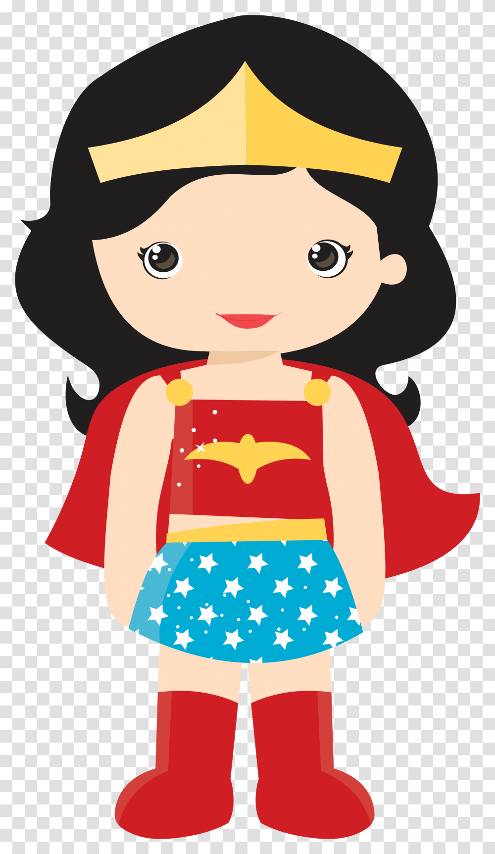 Wonder Woman Baby, Doll, Toy, Food Transparent Png