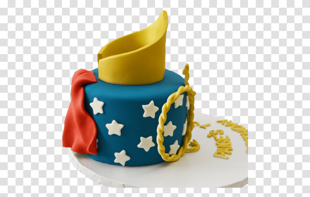 Wonder Woman Chocolate Cake With Fondant Gold Crown Cake Decorating, Dessert, Food, Birthday Cake, Icing Transparent Png
