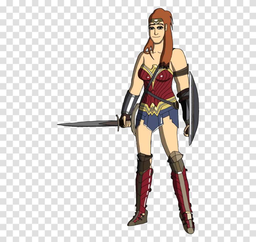 Wonder Woman Clipart Black And White, Person, Human, Costume Transparent Png