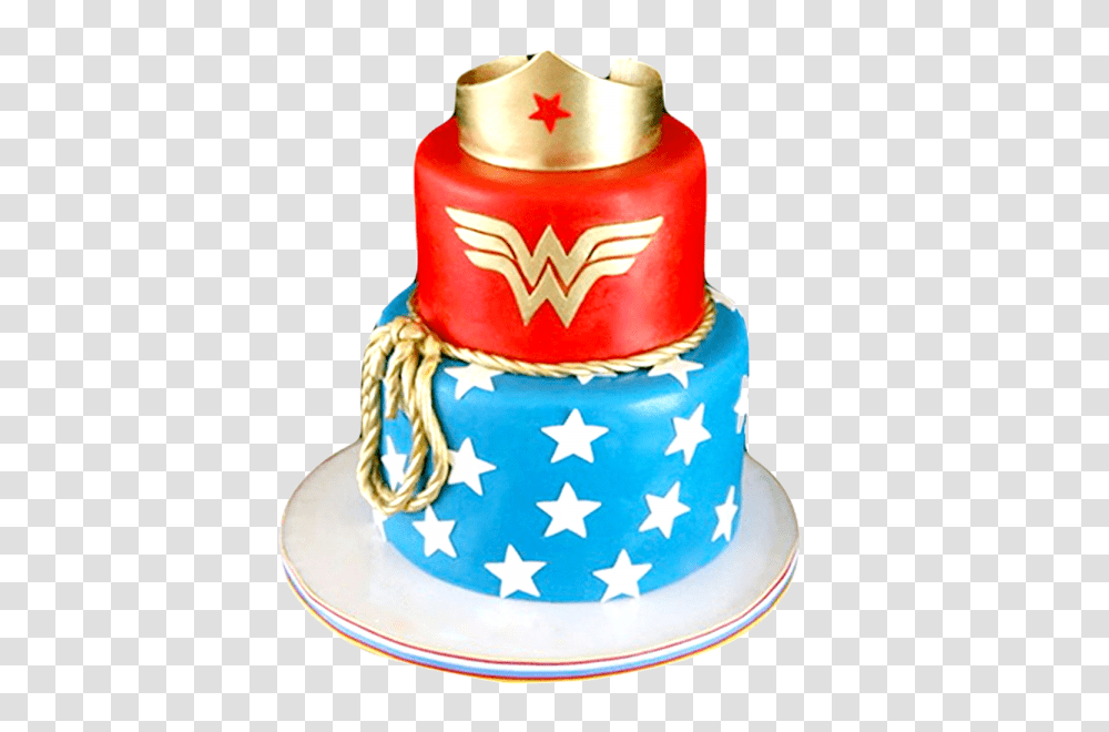 Wonder Woman Colours Tier Crown Cake, Dessert, Food, Birthday Cake, Wedding Cake Transparent Png