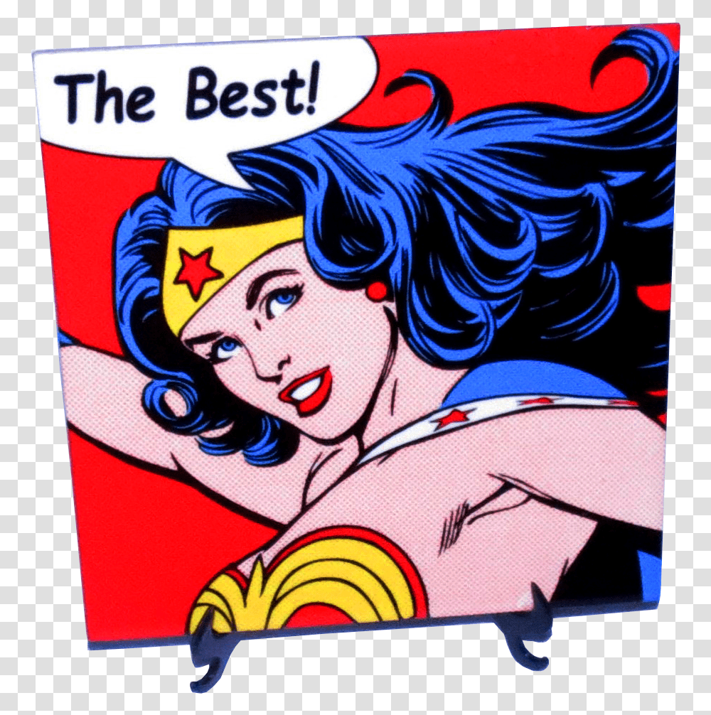 Wonder Woman Comic Art, Poster, Label Transparent Png