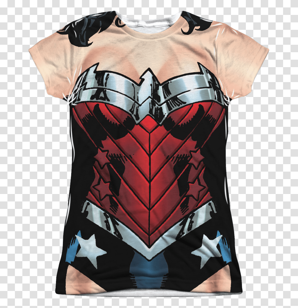 Wonder Woman Costume T Shirt Wonder Woman T Shirt Womens, Apparel, Vest, Person Transparent Png