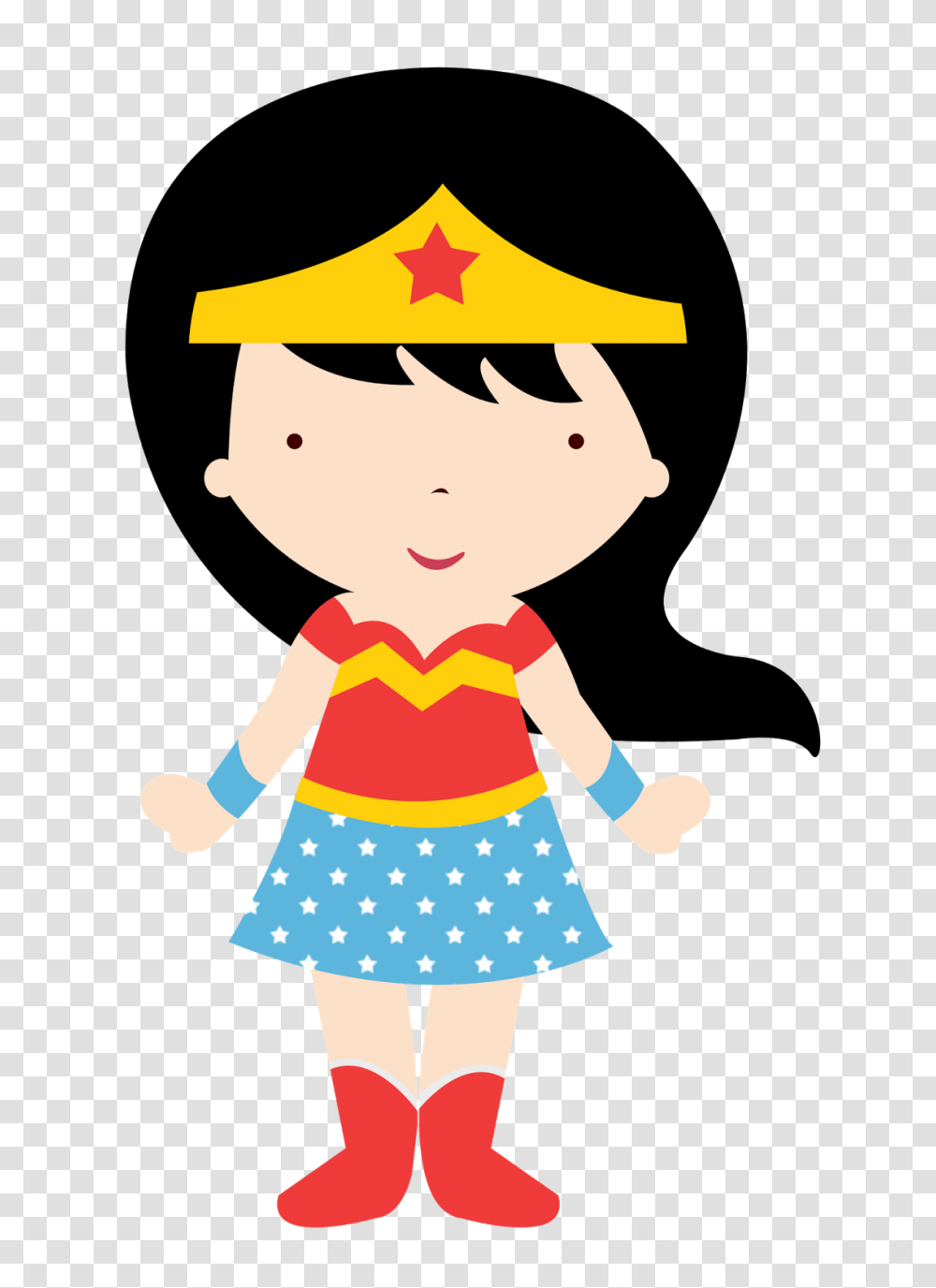 Wonder Woman Cute Image, Person, Female, Costume, Girl Transparent Png