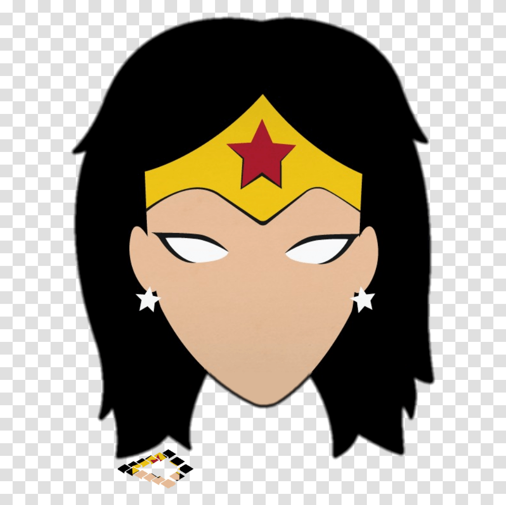 Wonder Woman Head Silhouette, Mask, Jewelry, Accessories, Accessory Transparent Png