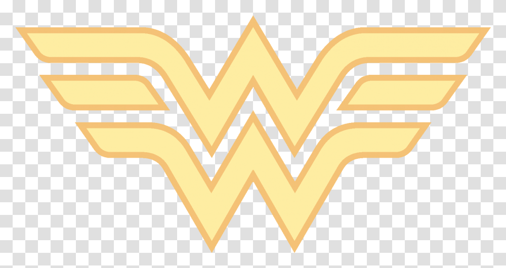 Wonder Woman Icon Dc Comics Wonder Woman Logo, Label, Gold Transparent Png