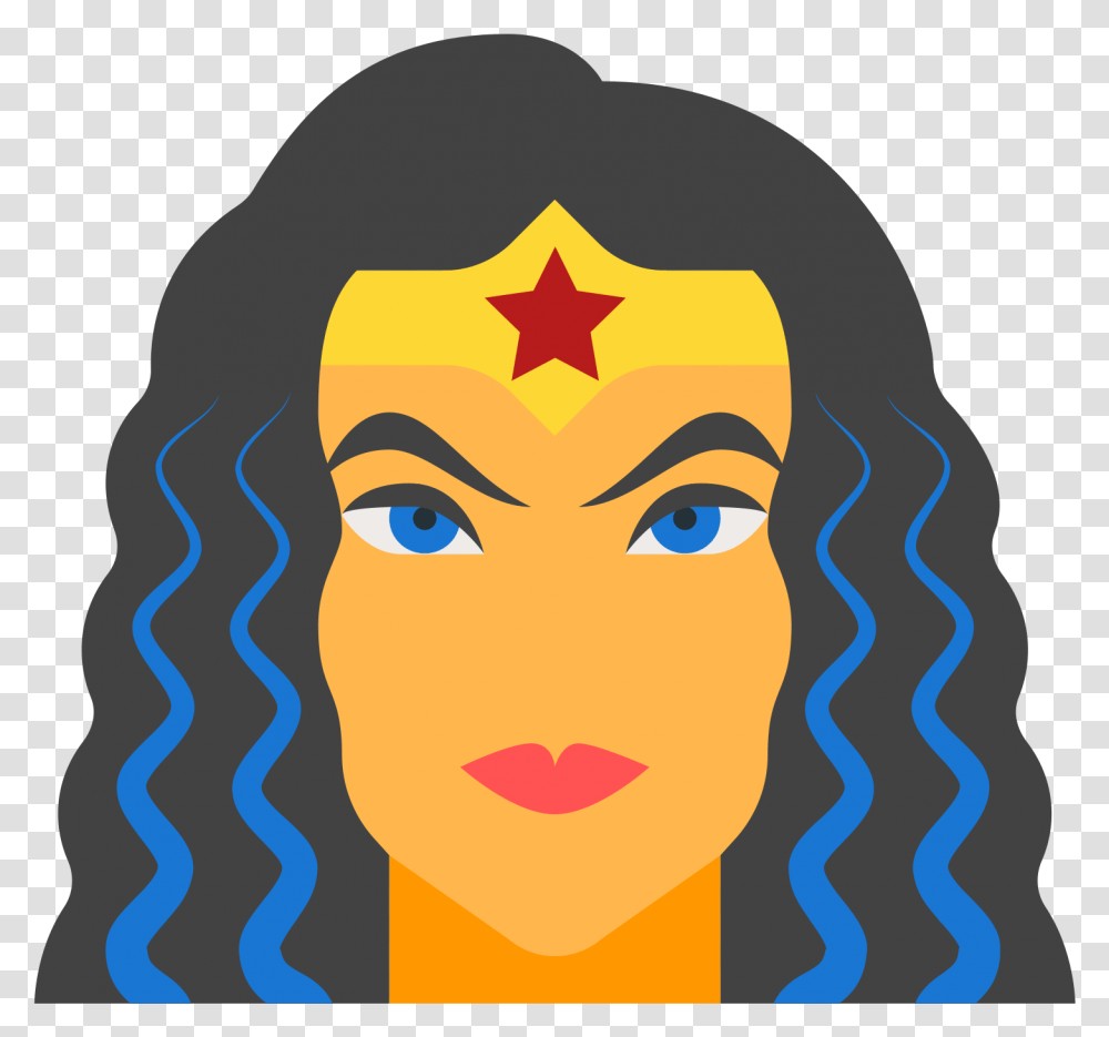 Wonder Woman Icon Logo Wonder Woman Clipart, Face, Head, Hair, Female Transparent Png