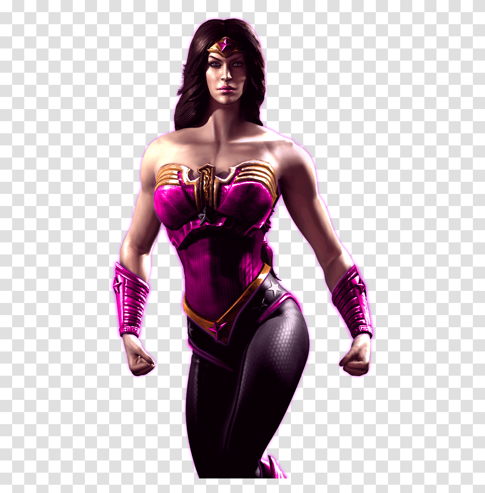 Wonder Woman Injustice Gods Among Us, Person, Spandex, Costume Transparent Png