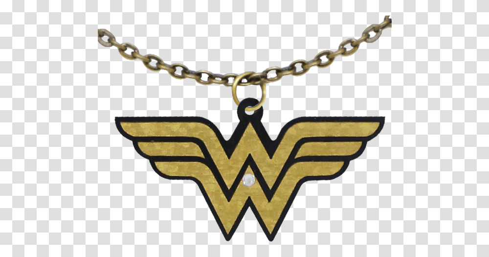 Wonder Woman Logo, Gold, Diamond, Gemstone Transparent Png