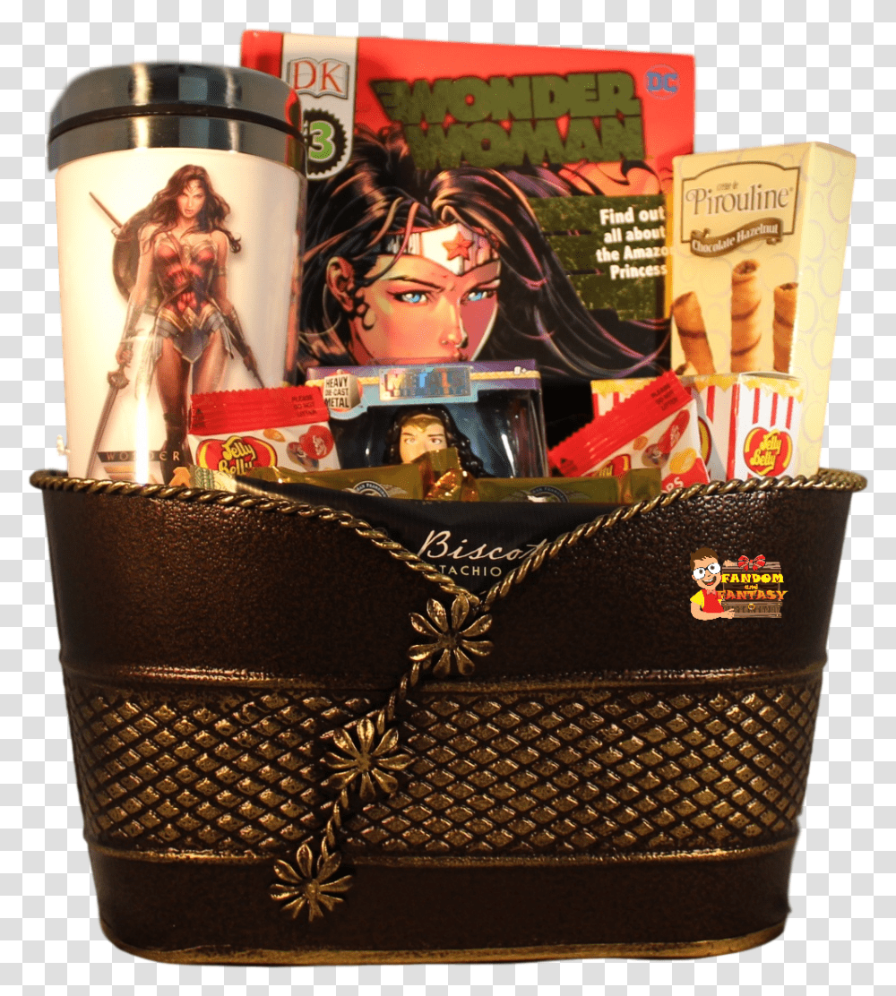 Wonder Woman Raffle Basket, Birthday Cake, Dessert, Food, Book Transparent Png