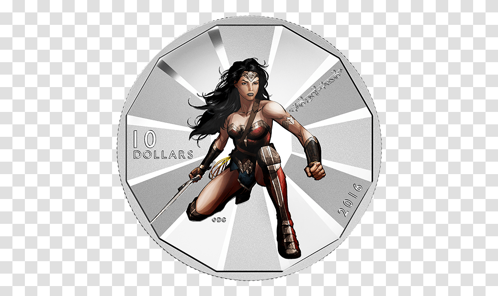 Wonder Woman Silver Coin, Person, Human, Book, Sport Transparent Png