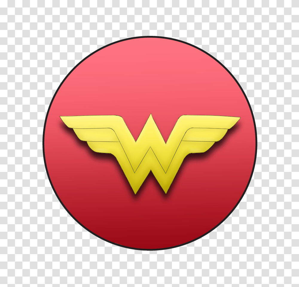 Wonder Woman Symbol From Wonder Woman On A Or Pin Back, Logo, Trademark, Ball, Hand Transparent Png