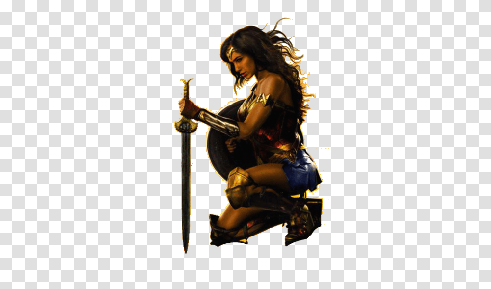 Wonder Woman The First Female Superhero Live Action Feature, Person, Human, Leisure Activities, Weapon Transparent Png