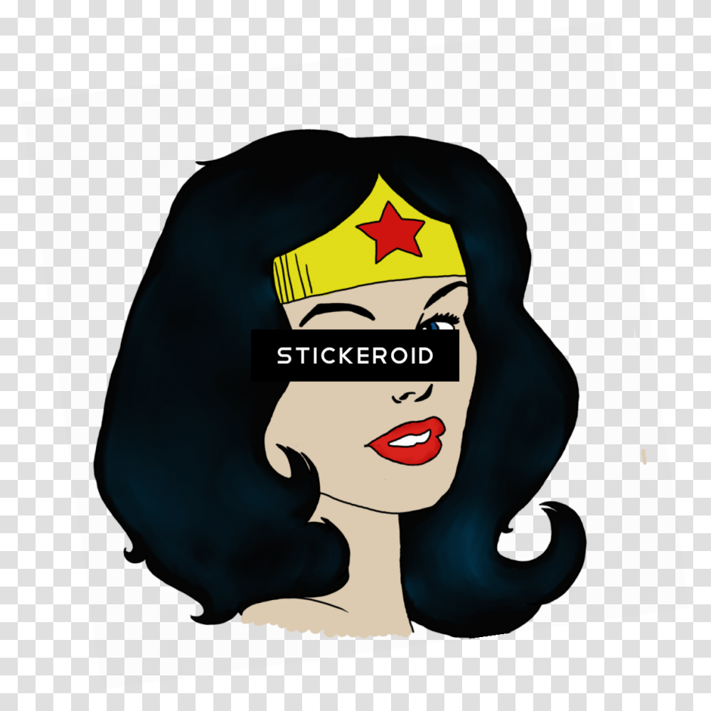 Wonder Woman Wonder Woman Mask Clipart Cartoon Wonder Woman Face, Apparel, Person, Human Transparent Png
